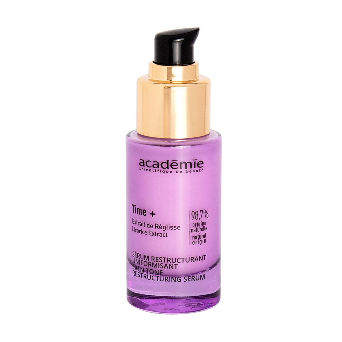 Коригуюча сироватка для вирівнювання тону обличчя Academie Time+ Even Tone Restructuring Serum, 30 мл